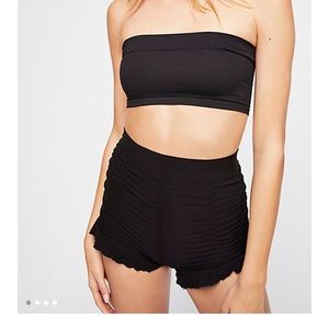 Free People ruched seamless shorts